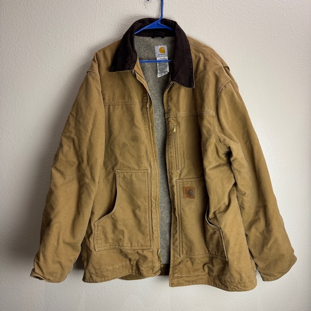 Carhartt Vintage Coat Jacket Sherpa Lined Size 2XL 14806